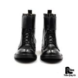  |SIZE 39| PORTS 1961 RUNWAY FALL 2017 MENSWEAR BLACK VELCRO CLOSURE LACE-UP BOOT Z39-8362 