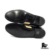  |SIZE 39| DOLCE & GABBANA CRYSTAL EMBELLISHED BLACK BROGUE OXFORDS SHOES Z39-8363 