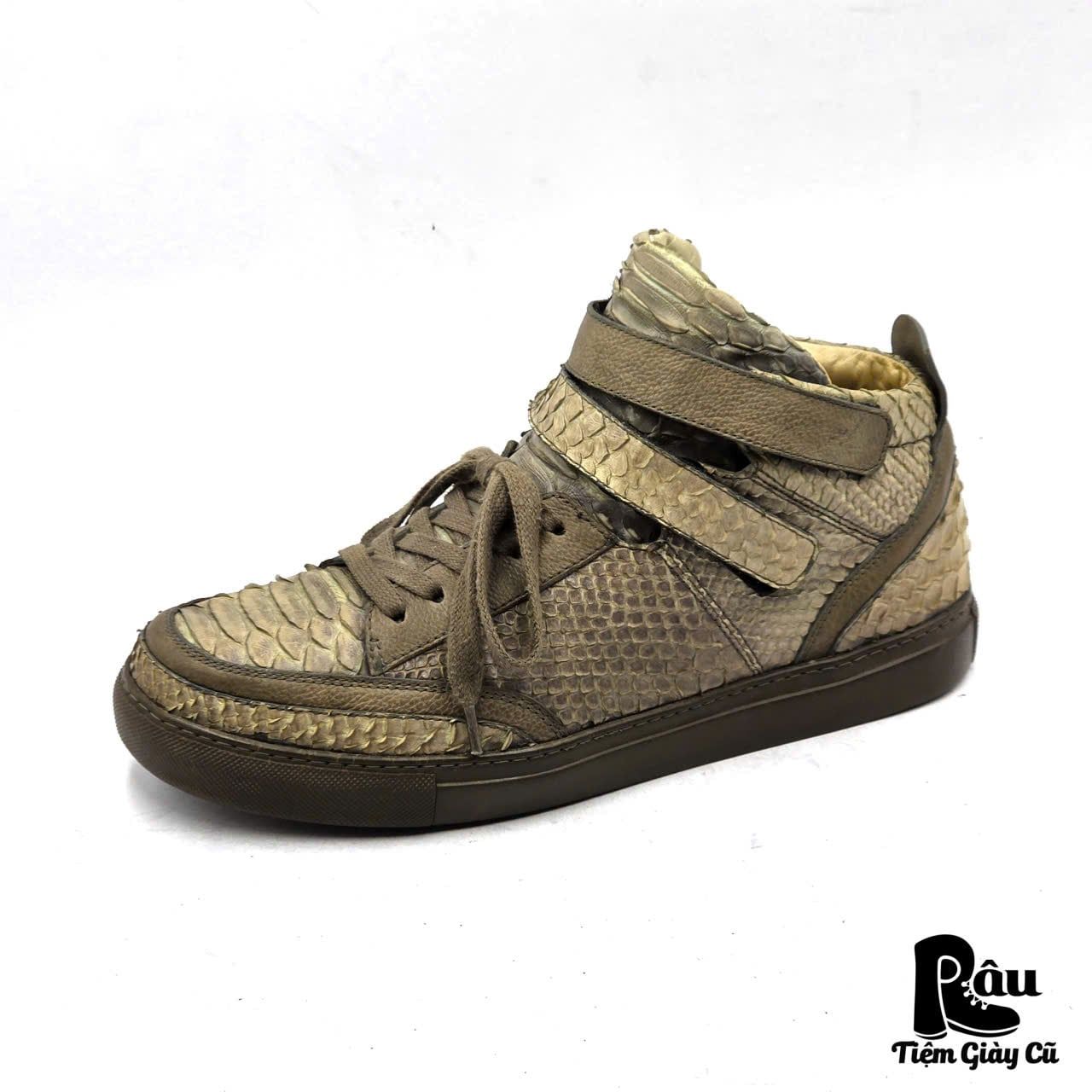  |SIZE 39| JEAN-BAPTISTE RAUTUREAU 8744 PYTHON-SKIN LOW TRAINERS SHOES Z39-8357 