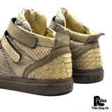  |SIZE 39| JEAN-BAPTISTE RAUTUREAU 8744 PYTHON-SKIN LOW TRAINERS SHOES Z39-8357 