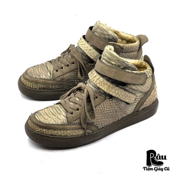  |SIZE 39| JEAN-BAPTISTE RAUTUREAU 8744 PYTHON-SKIN LOW TRAINERS SHOES Z39-8357 