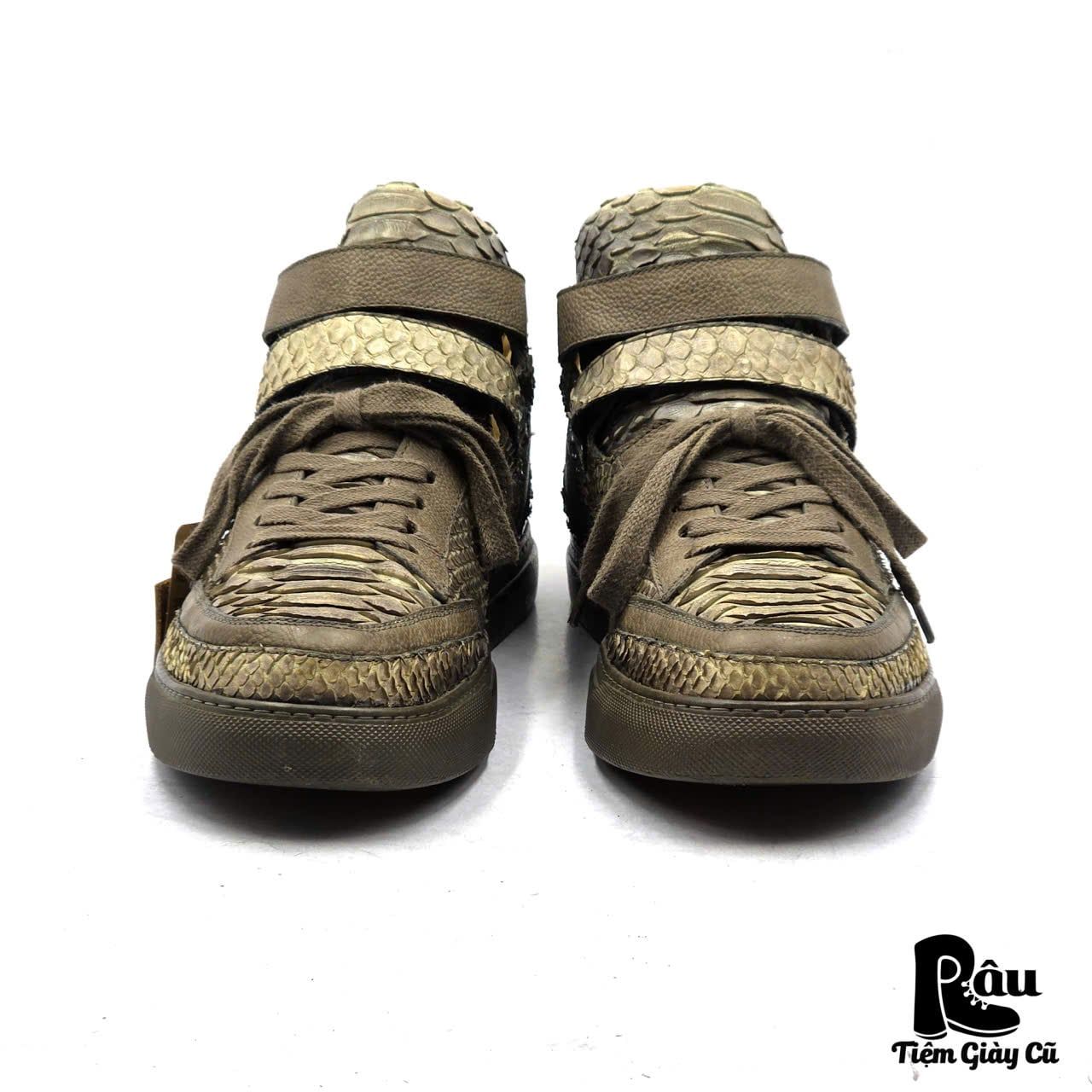  |SIZE 39| JEAN-BAPTISTE RAUTUREAU 8744 PYTHON-SKIN LOW TRAINERS SHOES Z39-8357 