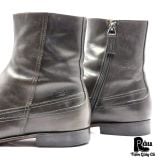  |SIZE 38.5| GUCCI 181825 VINTAGE WINGTIP SIDE-ZIP ANKLE BOOT Z38.5-8394 