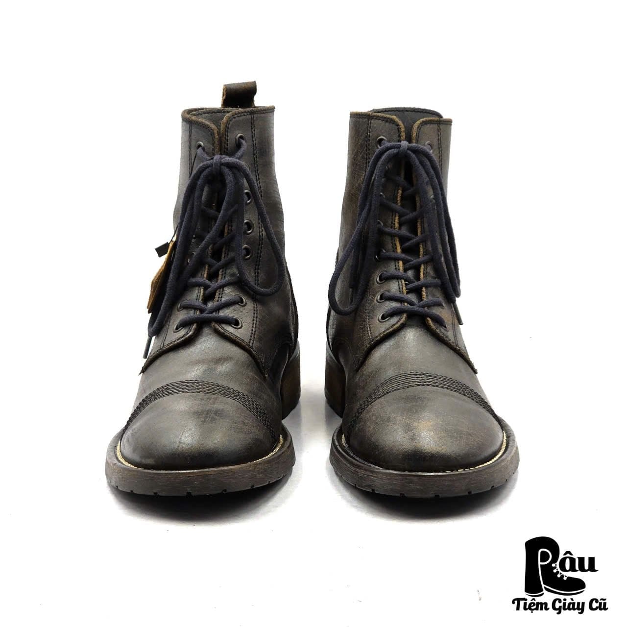  |SIZE 43| CLUB SHOES DISTRESSED HAND-SCUFFED LACE-UP BOOT Z43-8397 