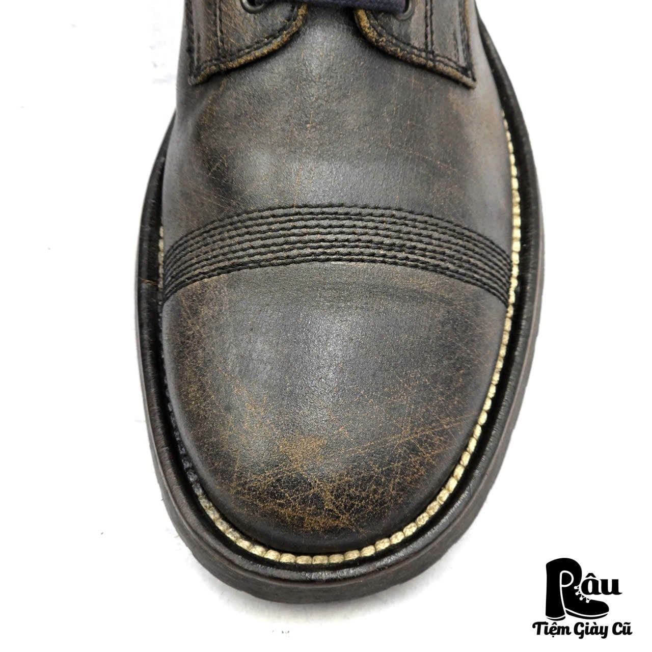  |SIZE 43| CLUB SHOES DISTRESSED HAND-SCUFFED LACE-UP BOOT Z43-8397 