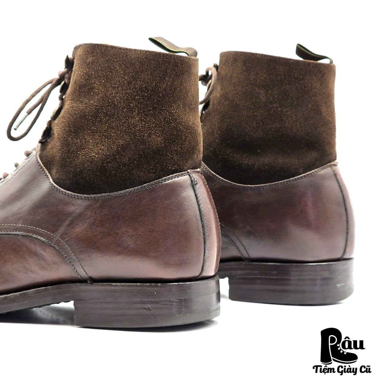  |SIZE 42| BERWICK 1707 978 CAP TOE TWO-TONE LACE-UP BOOT Z42-8396 