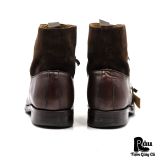  |SIZE 42| BERWICK 1707 978 CAP TOE TWO-TONE LACE-UP BOOT Z42-8396 