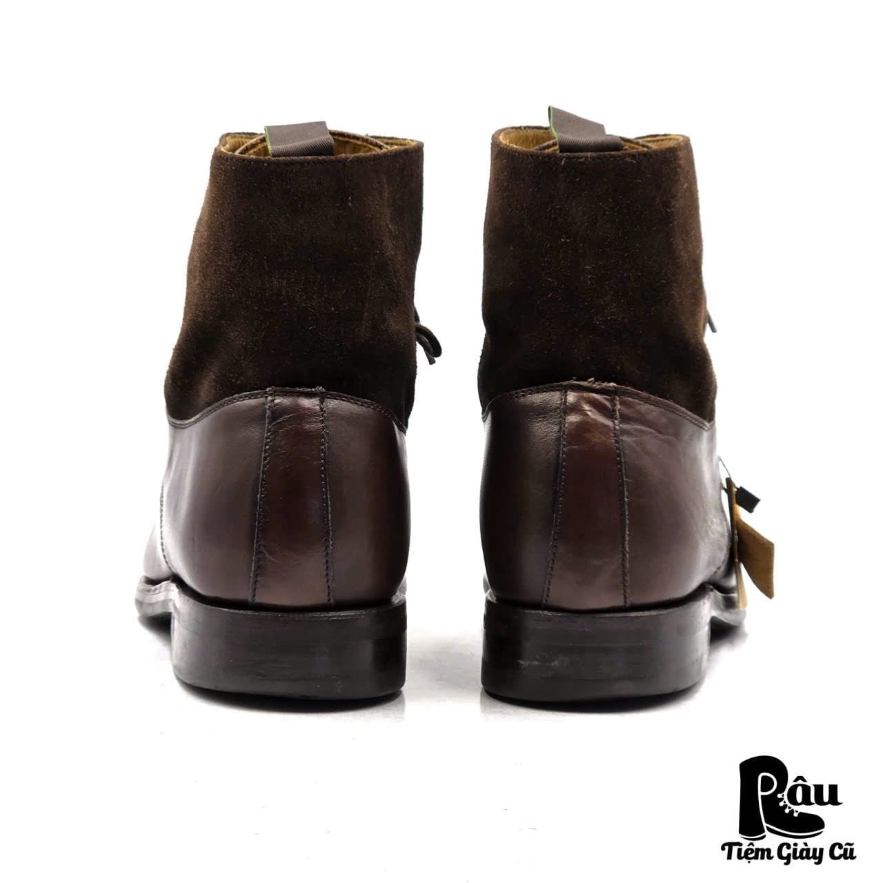  |SIZE 42| BERWICK 1707 978 CAP TOE TWO-TONE LACE-UP BOOT Z42-8396 