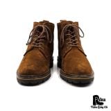  |SIZE 42| CRUZ DE PEDRA 1279 TOBACCO SUEDE EXTRALIGHT LACE-UP BOOT Z42-8398 