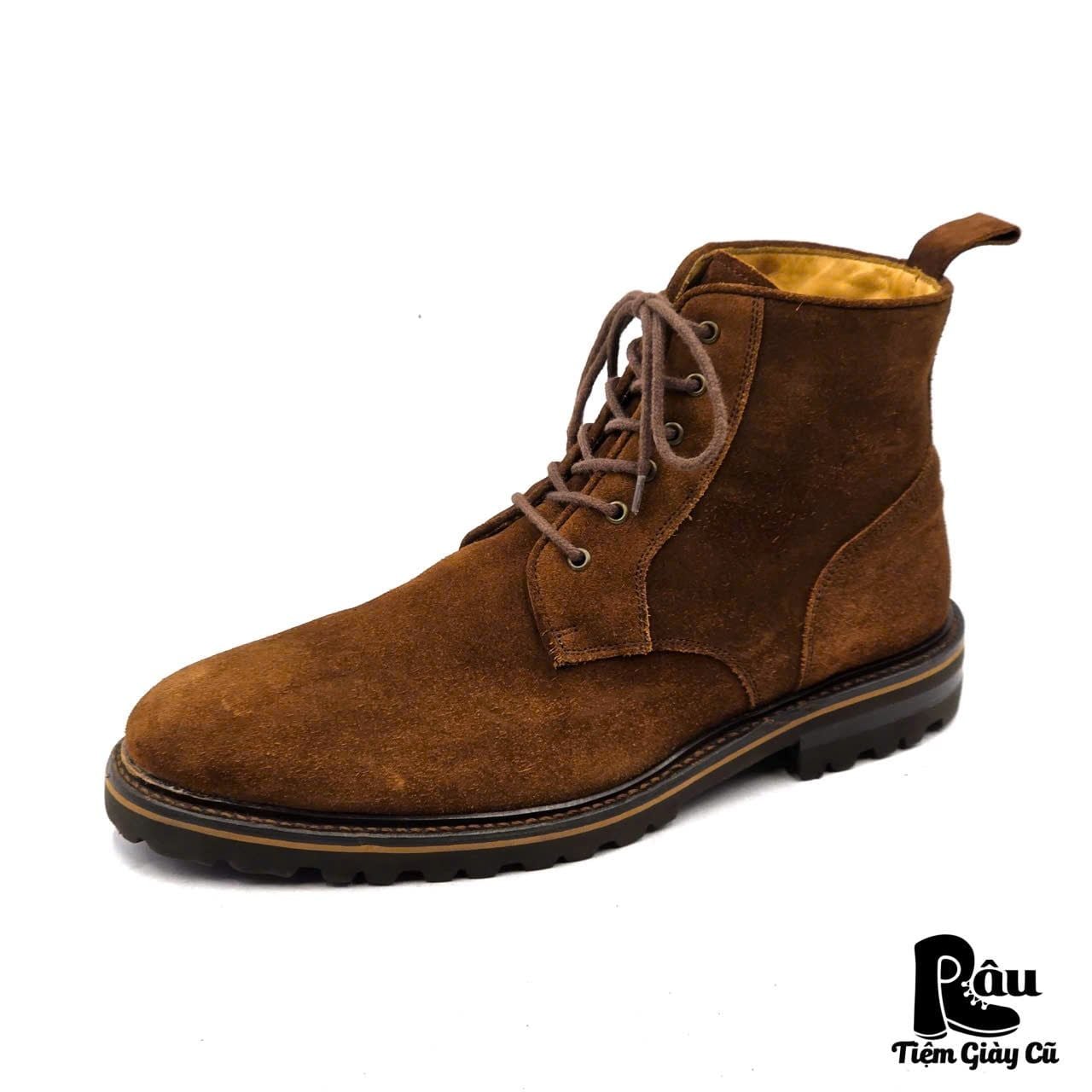  |SIZE 42| CRUZ DE PEDRA 1279 TOBACCO SUEDE EXTRALIGHT LACE-UP BOOT Z42-8398 