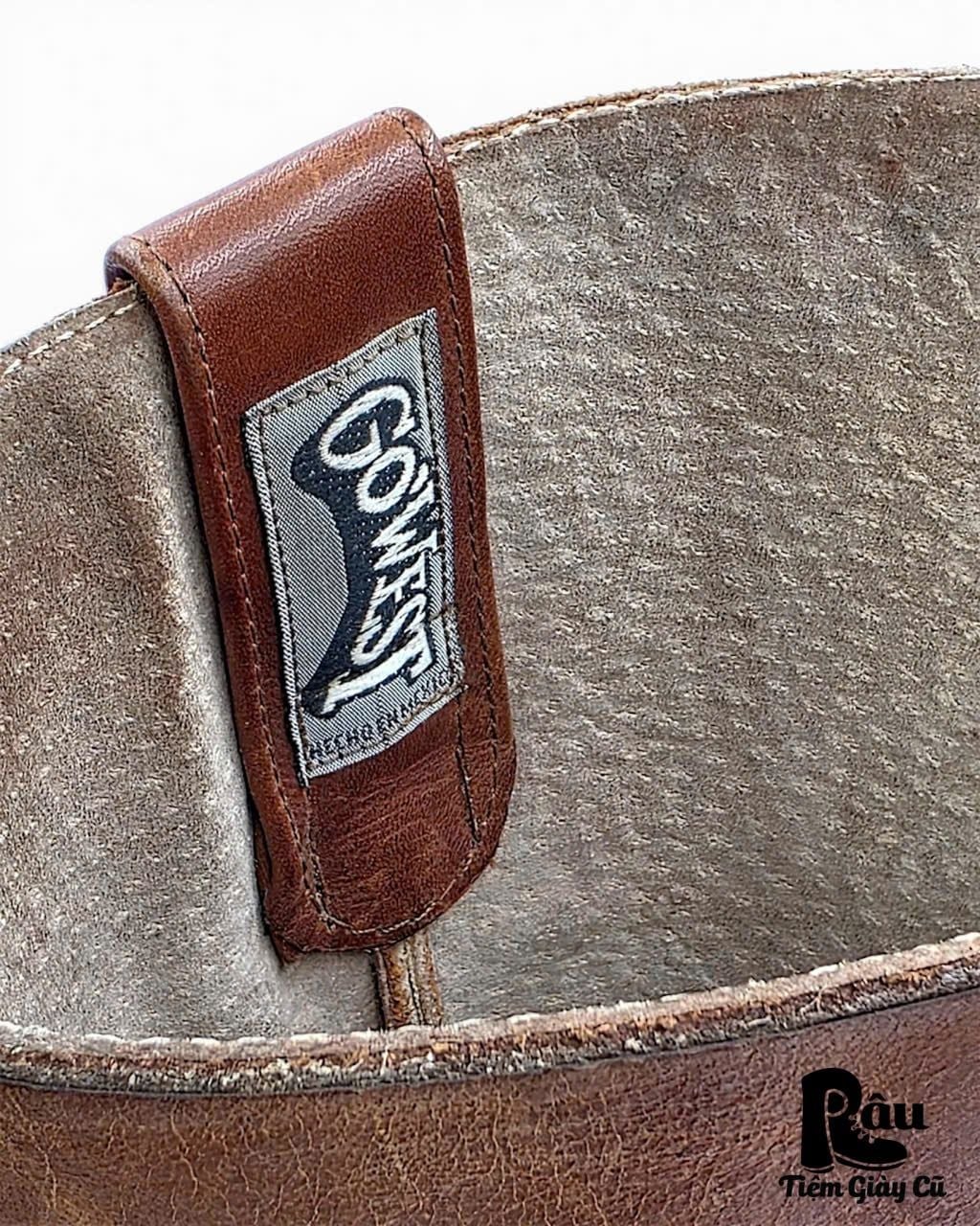  |SIZE 42| GO'WEST VINTAGE BROWN HARNESS BOOT Z42-8407 