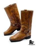  |SIZE 42| GO'WEST VINTAGE BROWN HARNESS BOOT Z42-8407 