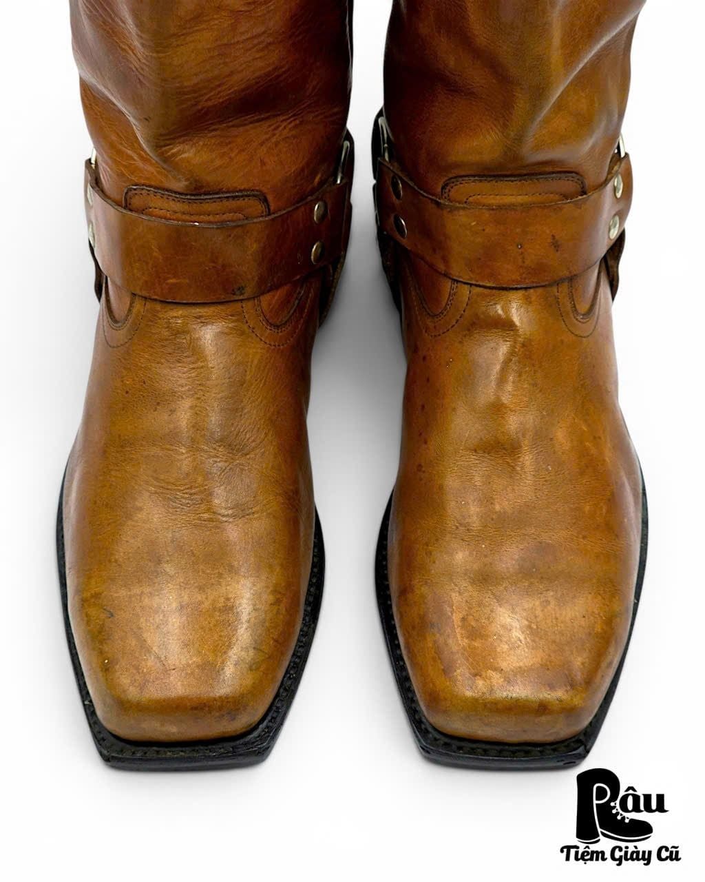  |SIZE 42| GO'WEST VINTAGE BROWN HARNESS BOOT Z42-8407 