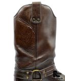  |SIZE 43| VINTAGE DARK BROWN HARNESS BOOT Z43-8408 