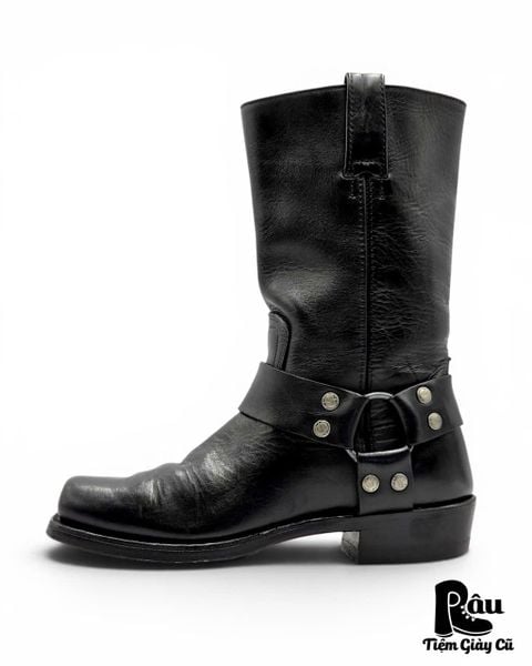  |SIZE 37| SENDRA 1918 PETE PULL OIL BLACK HARNESS BOOT Z37-8401 