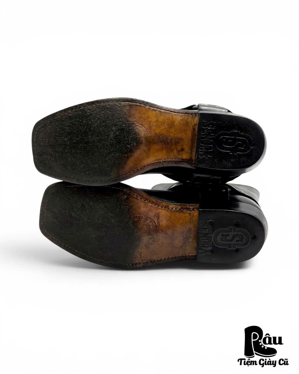  |SIZE 37| SENDRA 1918 PETE PULL OIL BLACK HARNESS BOOT Z37-8401 
