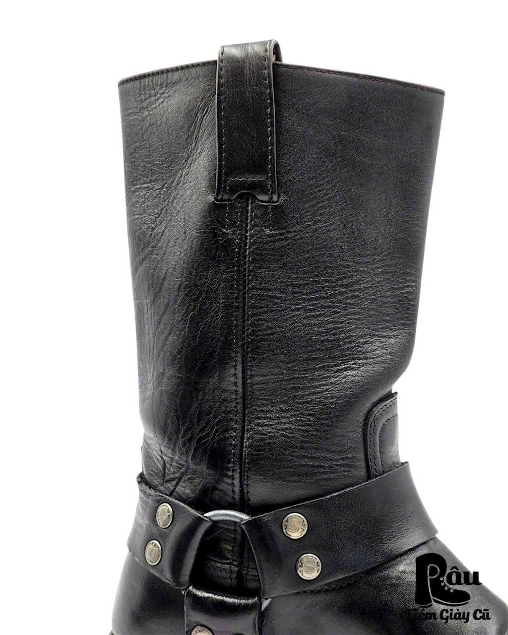  |SIZE 37| SENDRA 1918 PETE PULL OIL BLACK HARNESS BOOT Z37-8401 