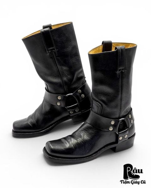  |SIZE 37| SENDRA 1918 PETE PULL OIL BLACK HARNESS BOOT Z37-8401 