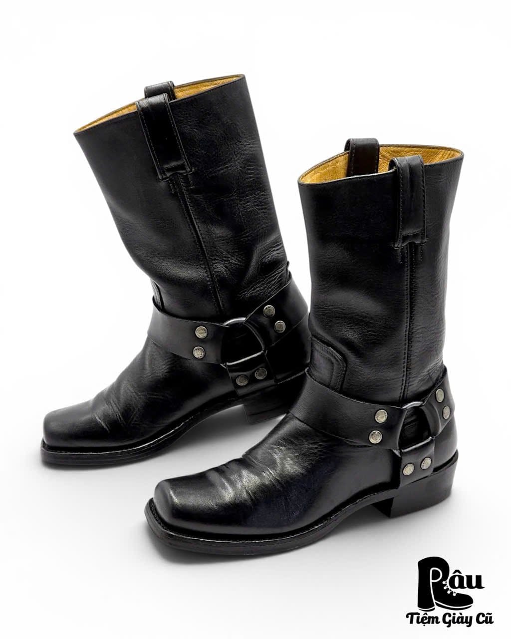  |SIZE 37| SENDRA 1918 PETE PULL OIL BLACK HARNESS BOOT Z37-8401 