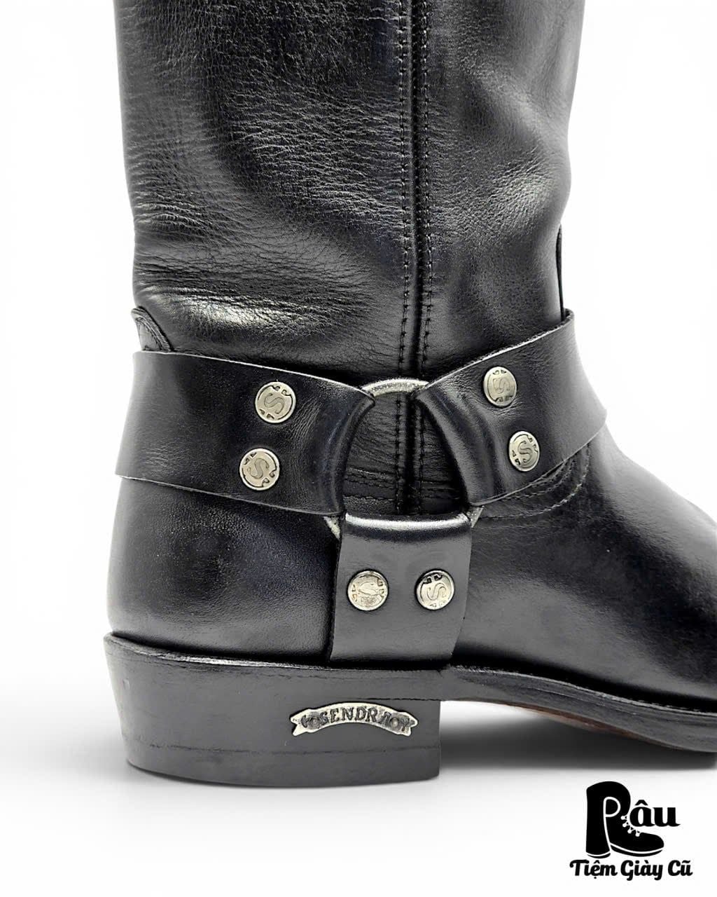 |SIZE 37| SENDRA 1918 PETE PULL OIL BLACK HARNESS BOOT Z37-8401 