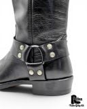  |SIZE 37| SENDRA 1918 PETE PULL OIL BLACK HARNESS BOOT Z37-8401 