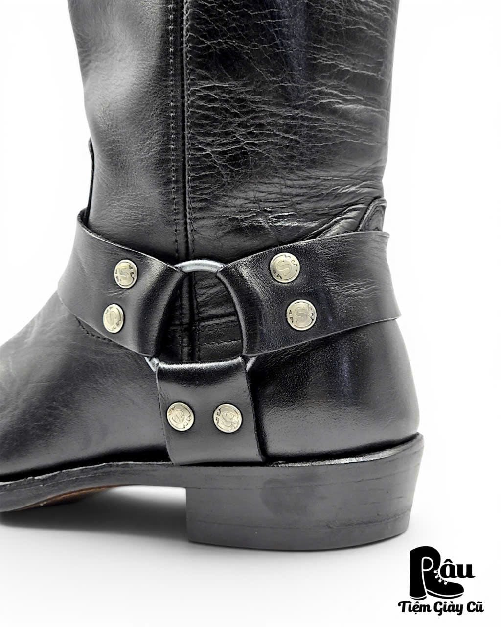  |SIZE 37| SENDRA 1918 PETE PULL OIL BLACK HARNESS BOOT Z37-8401 