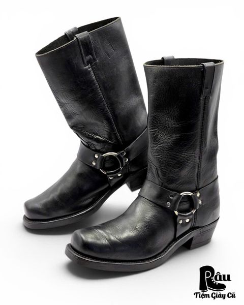 |SIZE 46| CANADA WEST VINTAGE 5070 BLACK HARNESS BOOT Z46-8415 