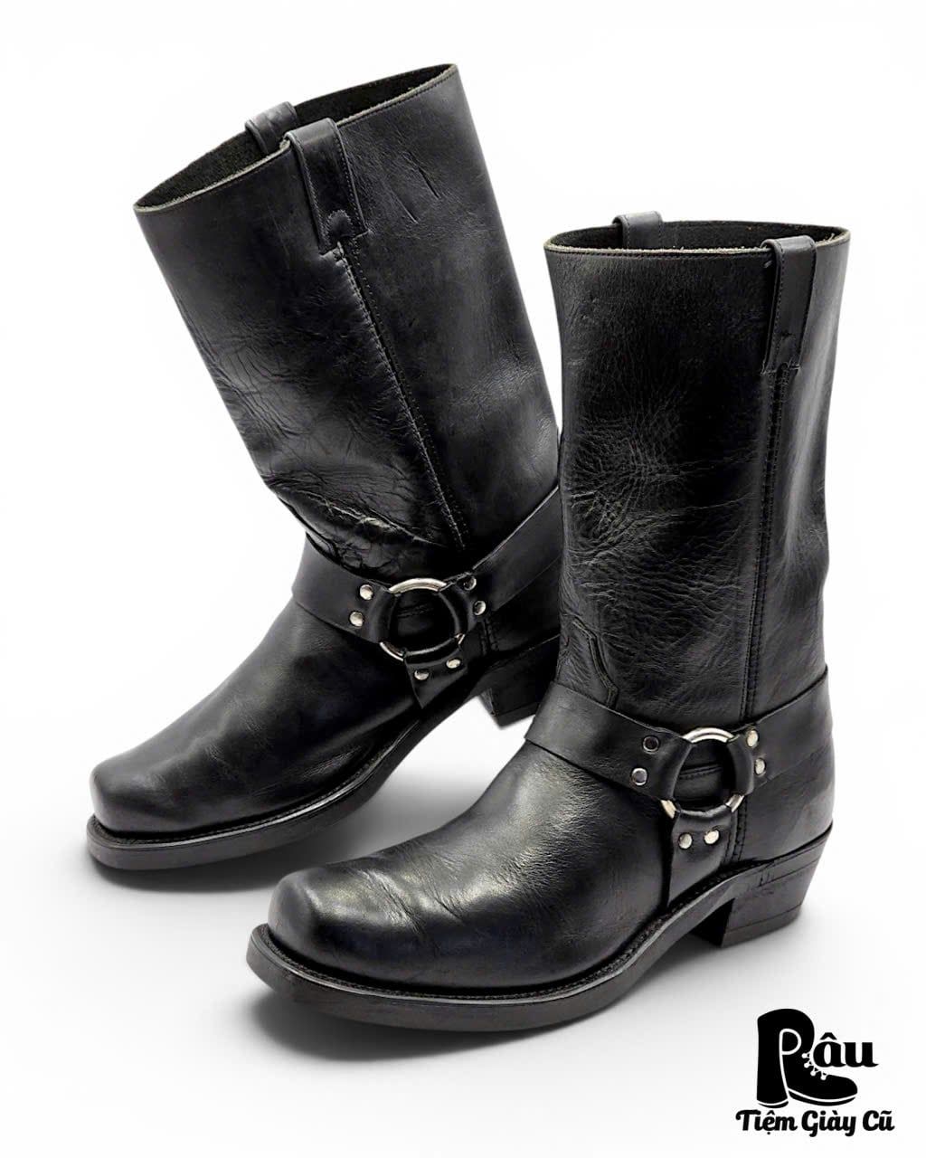  |SIZE 46| CANADA WEST VINTAGE 5070 BLACK HARNESS BOOT Z46-8415 