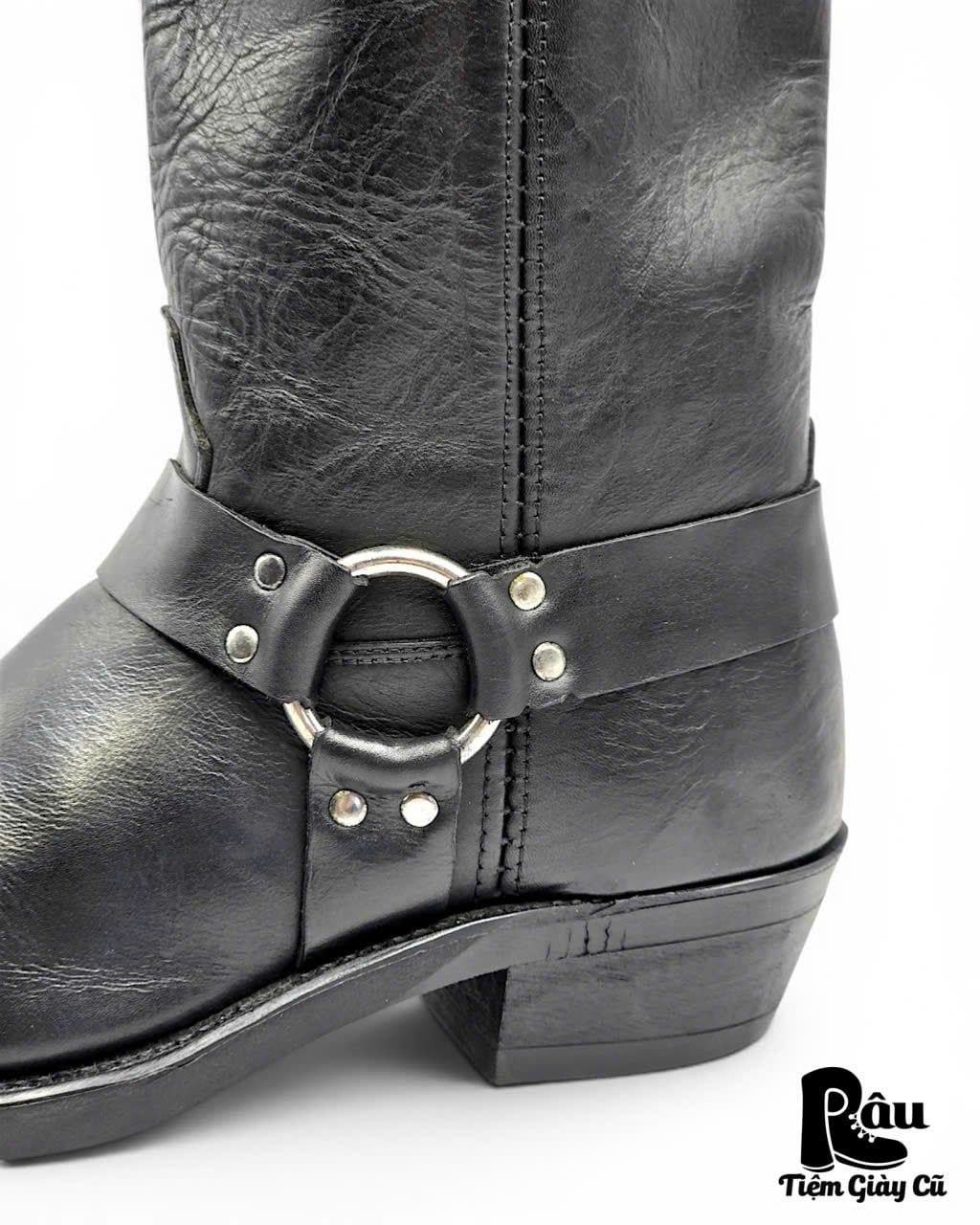  |SIZE 46| CANADA WEST VINTAGE 5070 BLACK HARNESS BOOT Z46-8415 