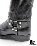  |SIZE 45.5| VINTAGE BLACK HARNESS BOOT (AVONITE HYPALON SOLE) Z45.5-8416 