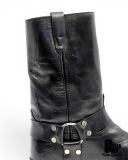  |SIZE 45.5| VINTAGE BLACK HARNESS BOOT (AVONITE HYPALON SOLE) Z45.5-8416 