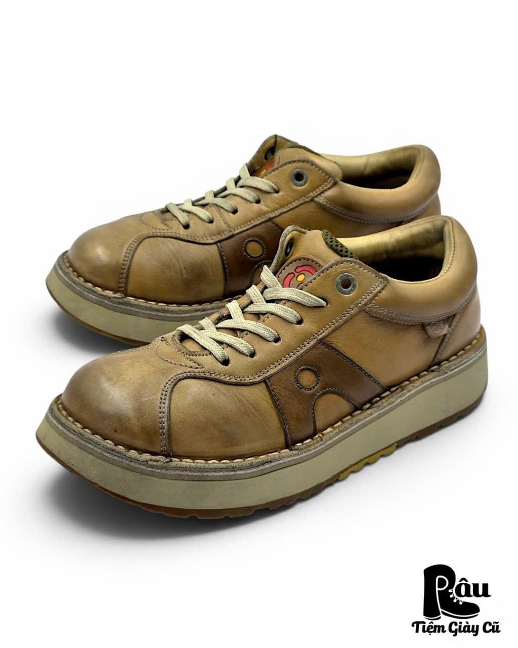  |SIZE 40| THE ART COMPANY DOUBLE AIR SYSTEM CHUNKY LEATHER SNEAKER Z40-8390 