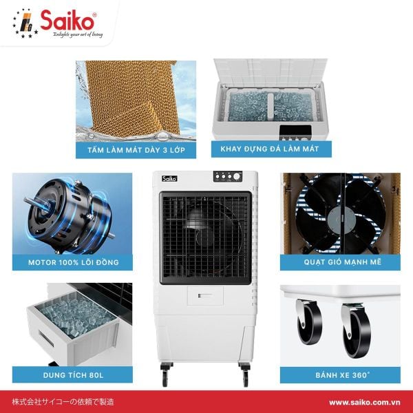 Máy làm mát không khí Saiko AC-10000