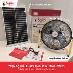 Quạt Sạc Tích Điện Saiko RF-1435SL