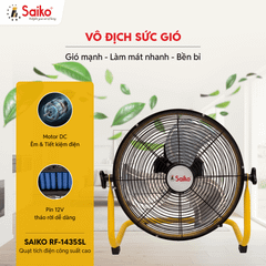 Quạt Sạc Tích Điện Saiko RF-1435SL