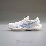  GIÀY NỮ ASICS GEL ROCKET 12 - TRẮNG XANH BẠC 