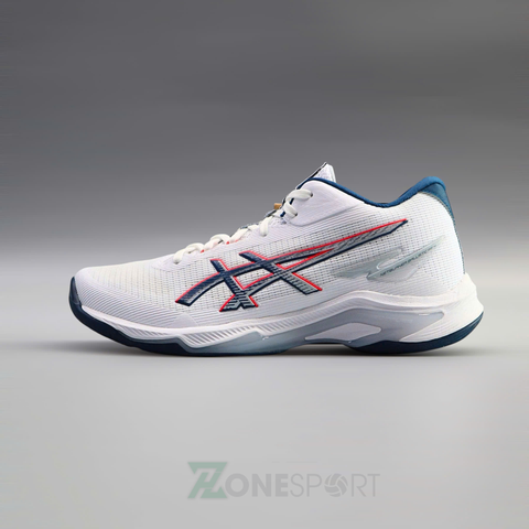  GIÀY ASICS NETBURNER BALLISTIC FF MT 4 - TRẮNG XANH ĐEN ĐỎ 