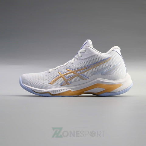  GIÀY ASICS NETBURNER BALLISTIC FF MT 4 - TRẮNG TÍM 