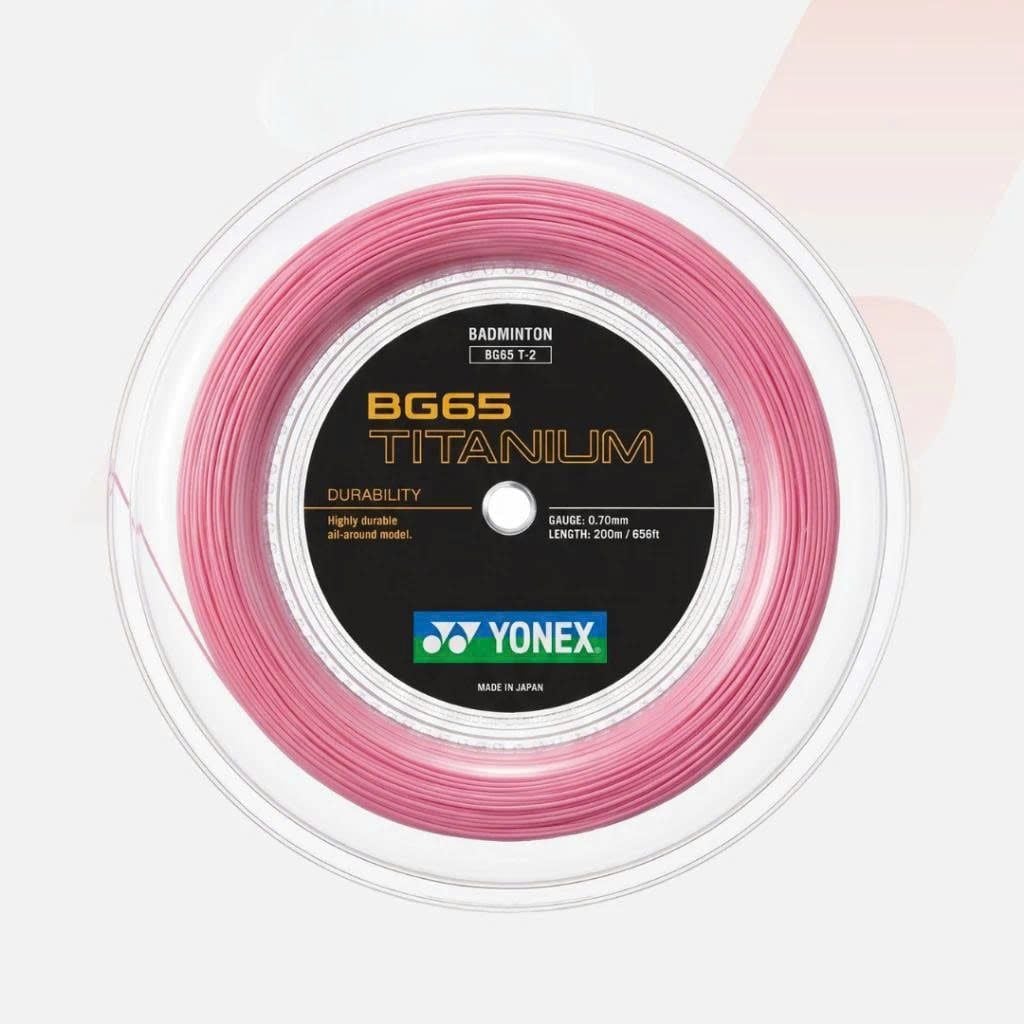  CƯỚC CẦU LÔNG YONEX BG65Ti (CUỘN) - PINK 