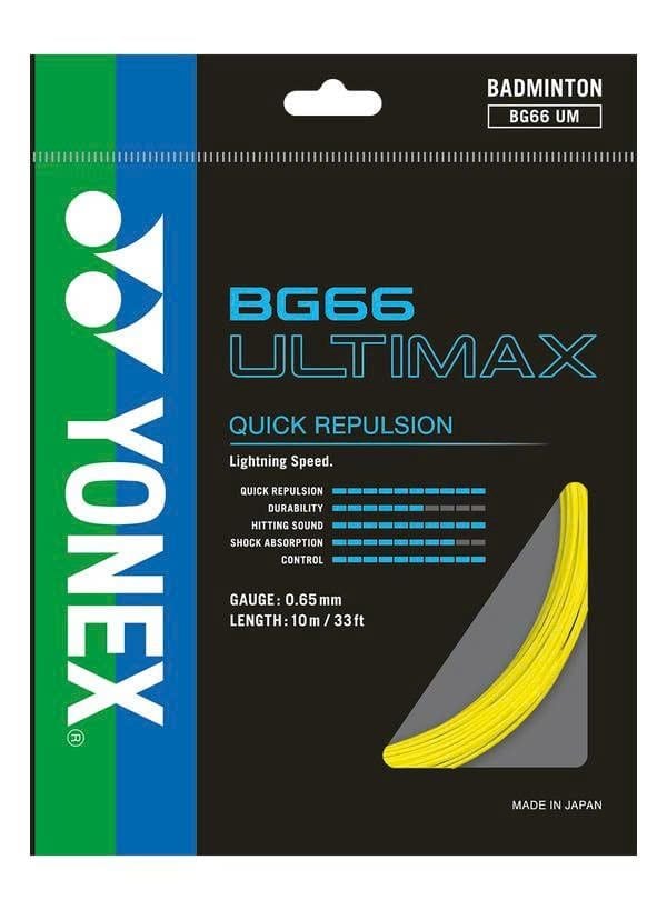  CƯỚC CẦU LÔNG YONEX BG 66 ULTIMIAX - VÀNG 