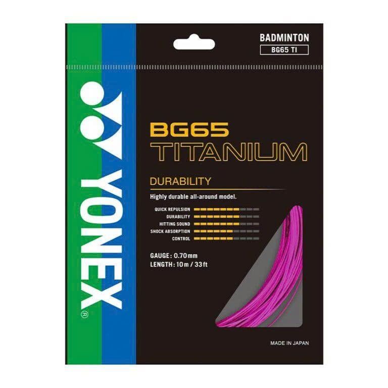  CƯỚC CẦU LÔNG YONEX BG 65TI - HỒNG 