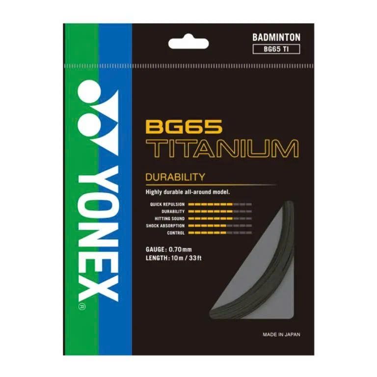  CƯỚC CẦU LÔNG YONEX BG 65TI - ĐEN 