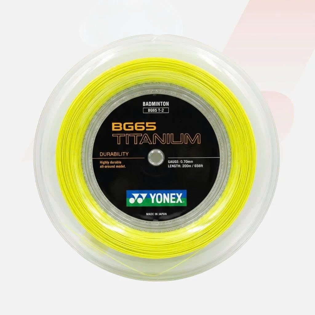  CƯỚC CẦU LÔNG YONEX BG65Ti (CUỘN) - LEMON YELLOW 