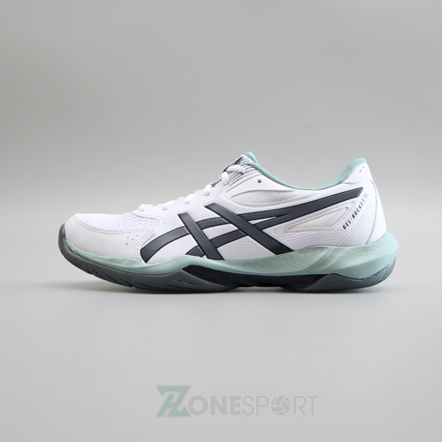  GIÀY ASICS GEL ROCKET 12 - TRẮNG XÁM 