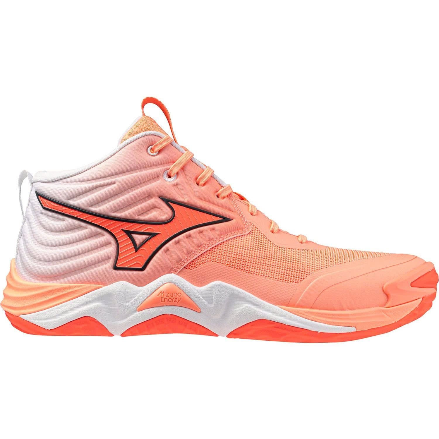  GIÀY MIZUNO WAVE MOMENTUM ELITE MID - CAM TRẮNG 