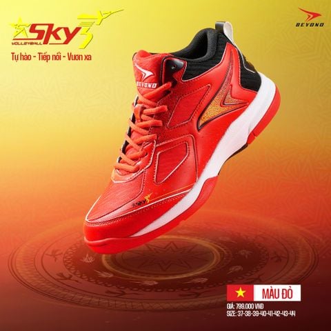  GIÀY BÓNG CHUYỀN BEYONO SKY 3 - RED 