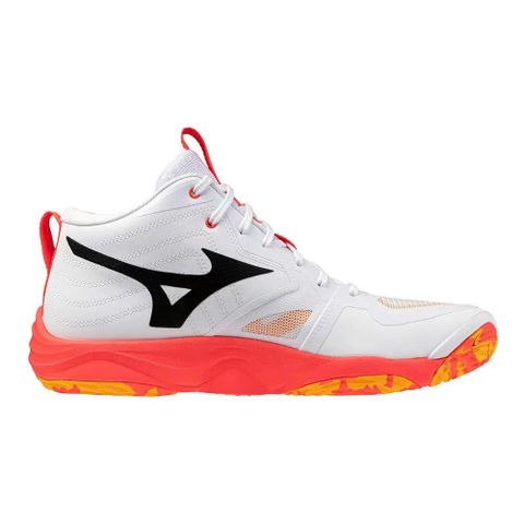 [HÀNG SẮP VỀ] GIÀY MIZUNO WAVE MOMENTUM ELITE MID - TRẮNG CAM ĐEN 