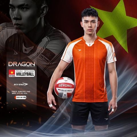  ĐỒNG PHỤC NAM BEYONO DRAGON - CAM TRẮNG 