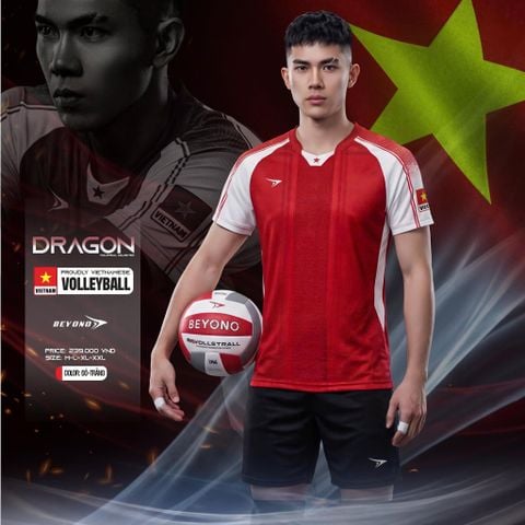  ĐỒNG PHỤC NAM BEYONO DRAGON - ĐỎ TRẮNG 