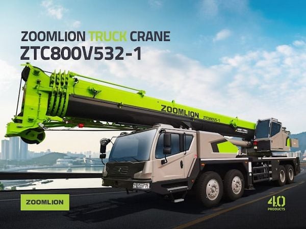Cẩu Lốp 80 Tấn Zoomlion Đời 2018–2022 Giá Bao Nhiêu?